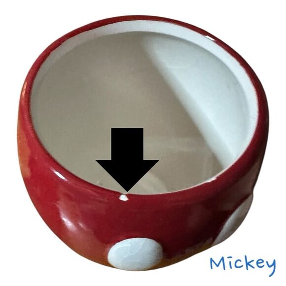 Zak! Disney Red and Black Mickey & Minnie Polka Dot Mugs. Year 2018. - Picture 7 of 10